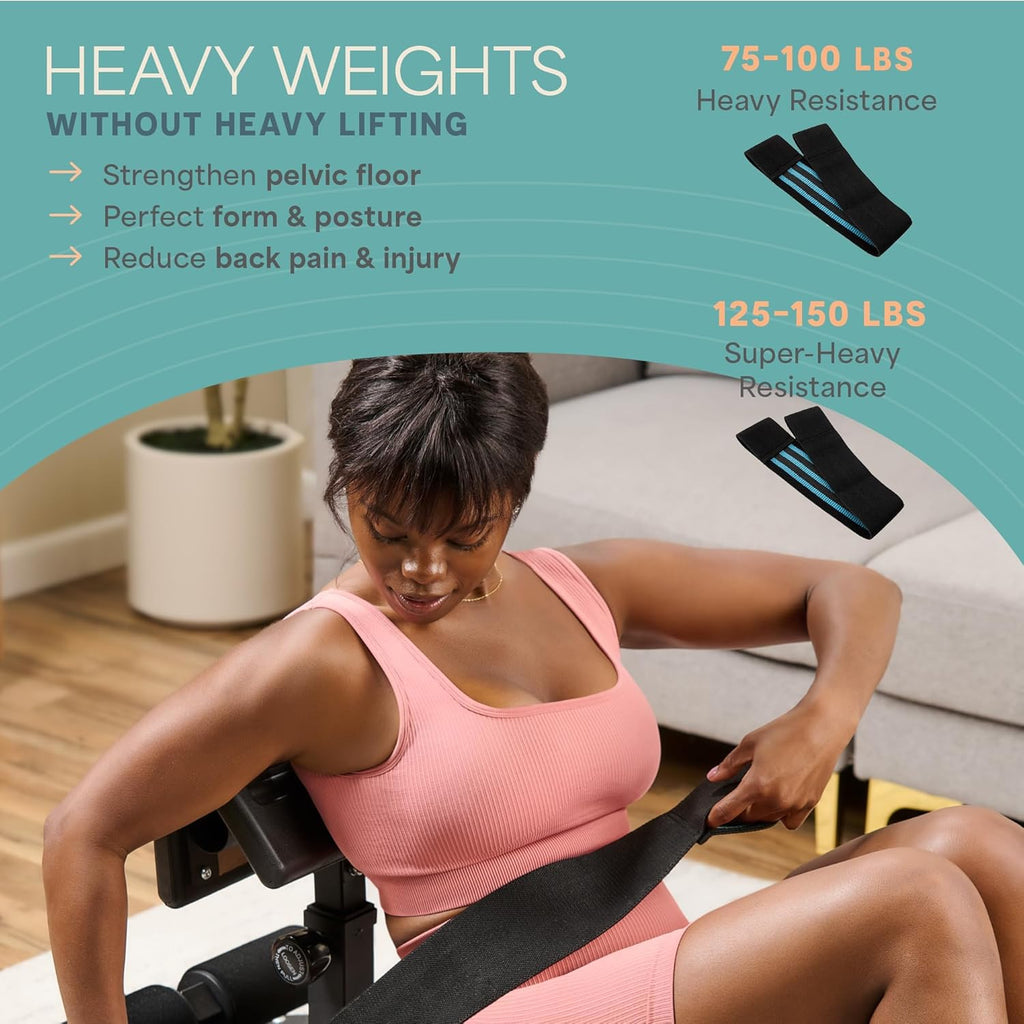 Lifepro GluteBlast Hip Thrust Machine â Foldable, Home Gym, 220 lb Cap