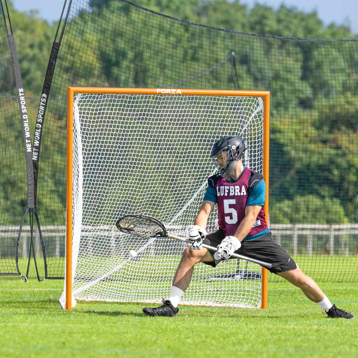 FORZA Lacrosse Goals | Pop-Up & Regulation Size Goals for Backyard, Training & Official Games | World Lacrosse Standard - Portable and Easy Assembly for Kids + Adults [4 Style Options]