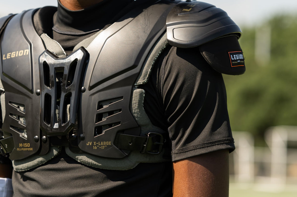 M-150 Junior Varsity Football Shoulder Pads, Patents Pending, Lightweight, Optimized Mobility, Enhanced Impact Protection, Industry-Best Ventilation and Cooling