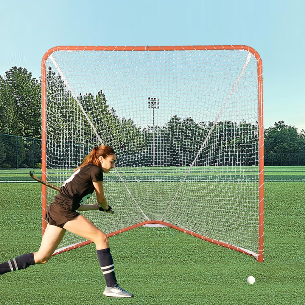 Lacrosse Goal Net - Portable 6x6FT Steel Frame for Practice