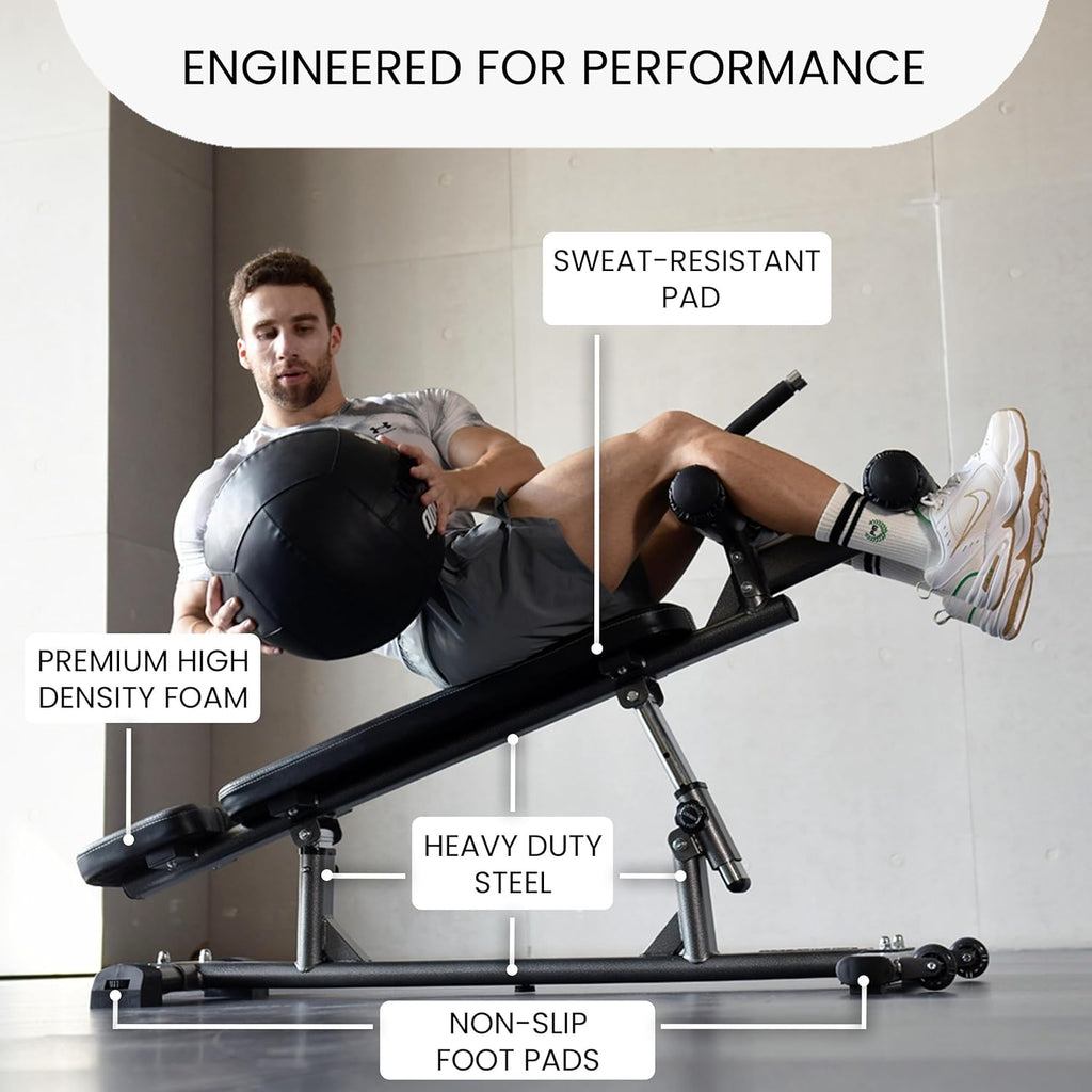 Finer Form Semi-Commercial Decline Sit Up and Flat Weight Bench