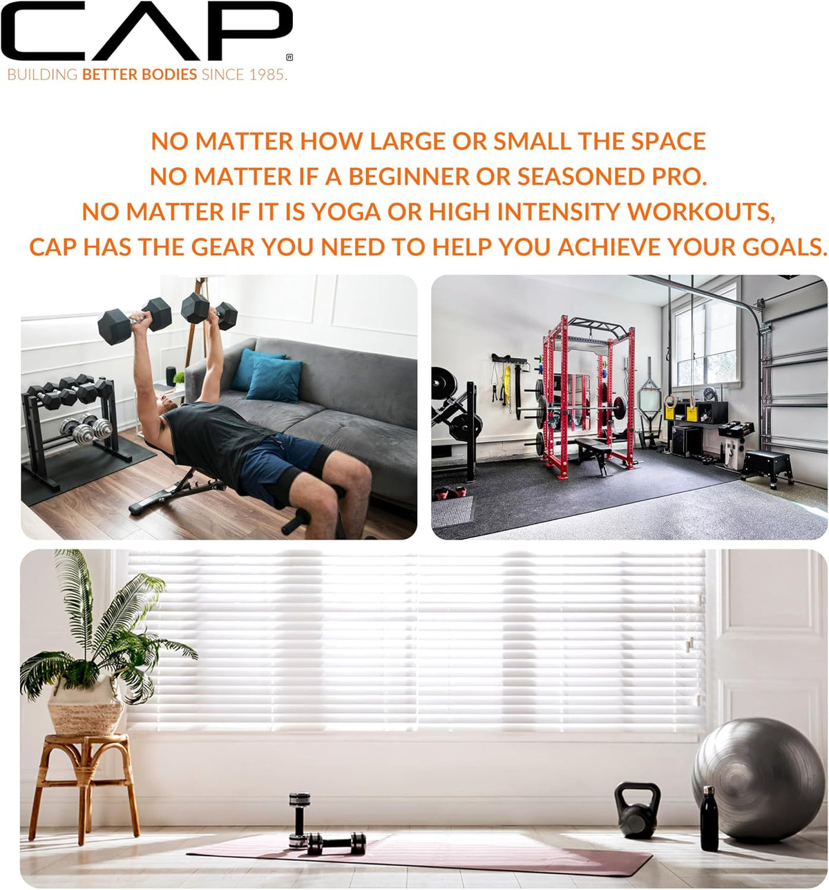 CAP Barbell Deluxe Utility Weight Bench Color Series