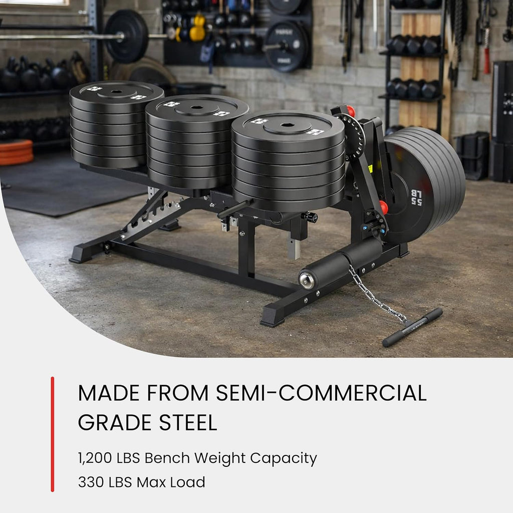 Finer Form GLX Adjustable Weight Bench with Leg Extension and Curl Machine