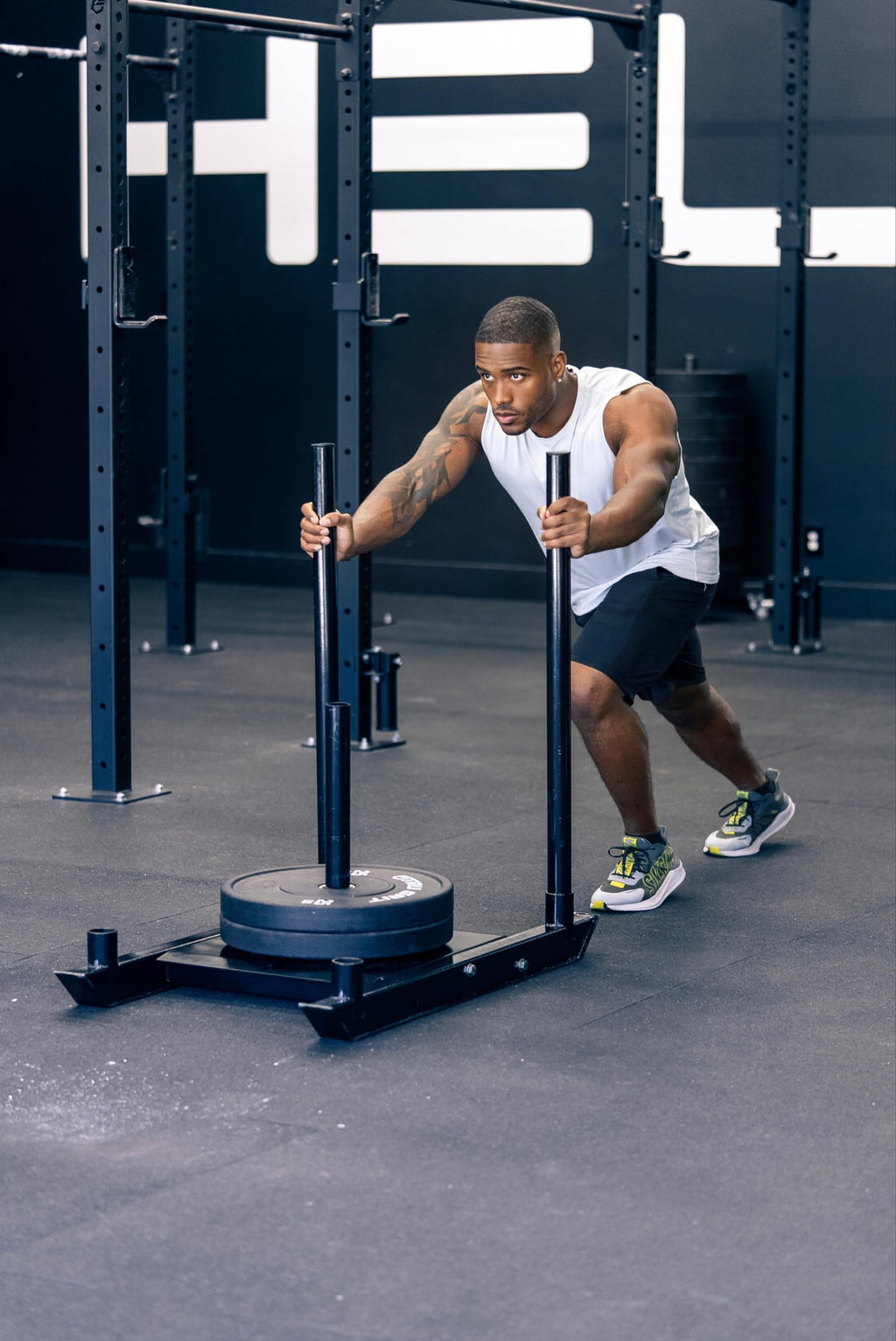 miR 300lbs - 500lbs Max Weight Heavy Duty Power Speed Sled with Color Options. at Home, Gym, and Football Training