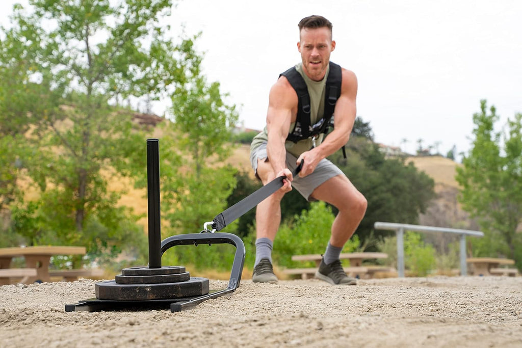 miR 300lbs - 500lbs Max Weight Heavy Duty Power Speed Sled with Color Options. at Home, Gym, and Football Training