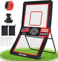 ZEALFEEL Lacrosse Rebounder with 5 Adjustable Angles, 4x6FT/4x7FT