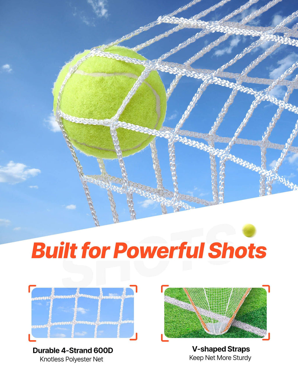 VEVOR Lacrosse Goal,Complete Portable Lacrosse Net Training Accessory Set