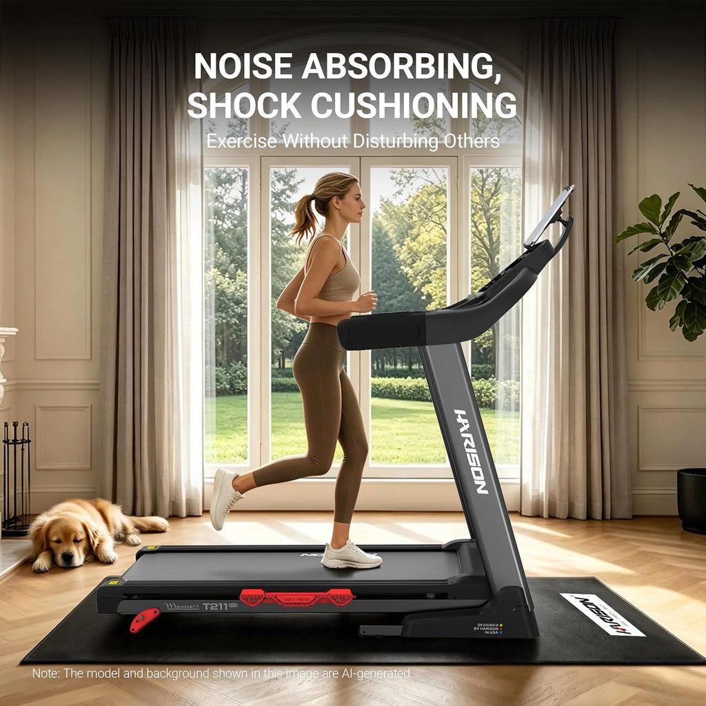 HARISON Exercise Equipment Mat for Treadmills, Bikes and Rowing Machines