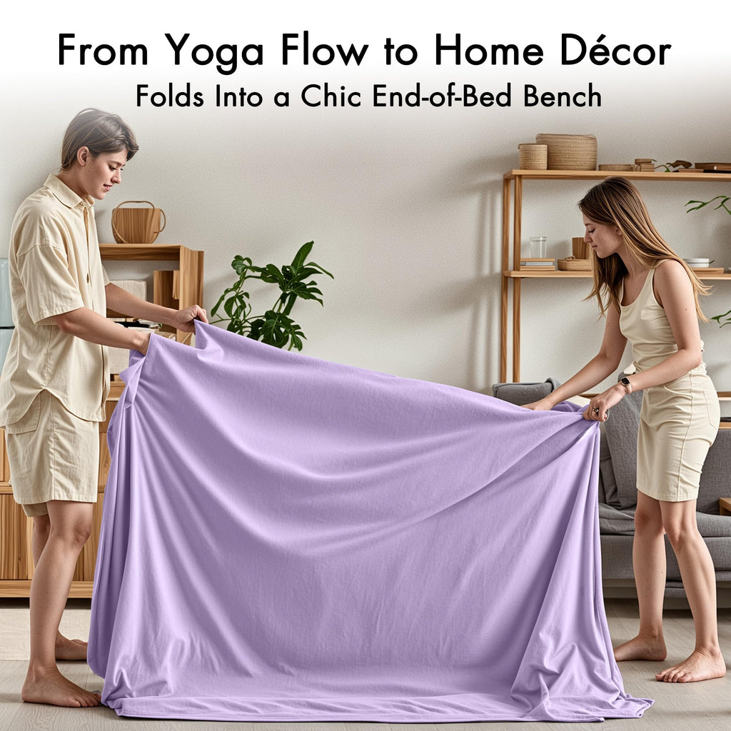 Convertible Yoga Chair for Adults, Ergonomic Foam Lounge with Lumbar Pillow