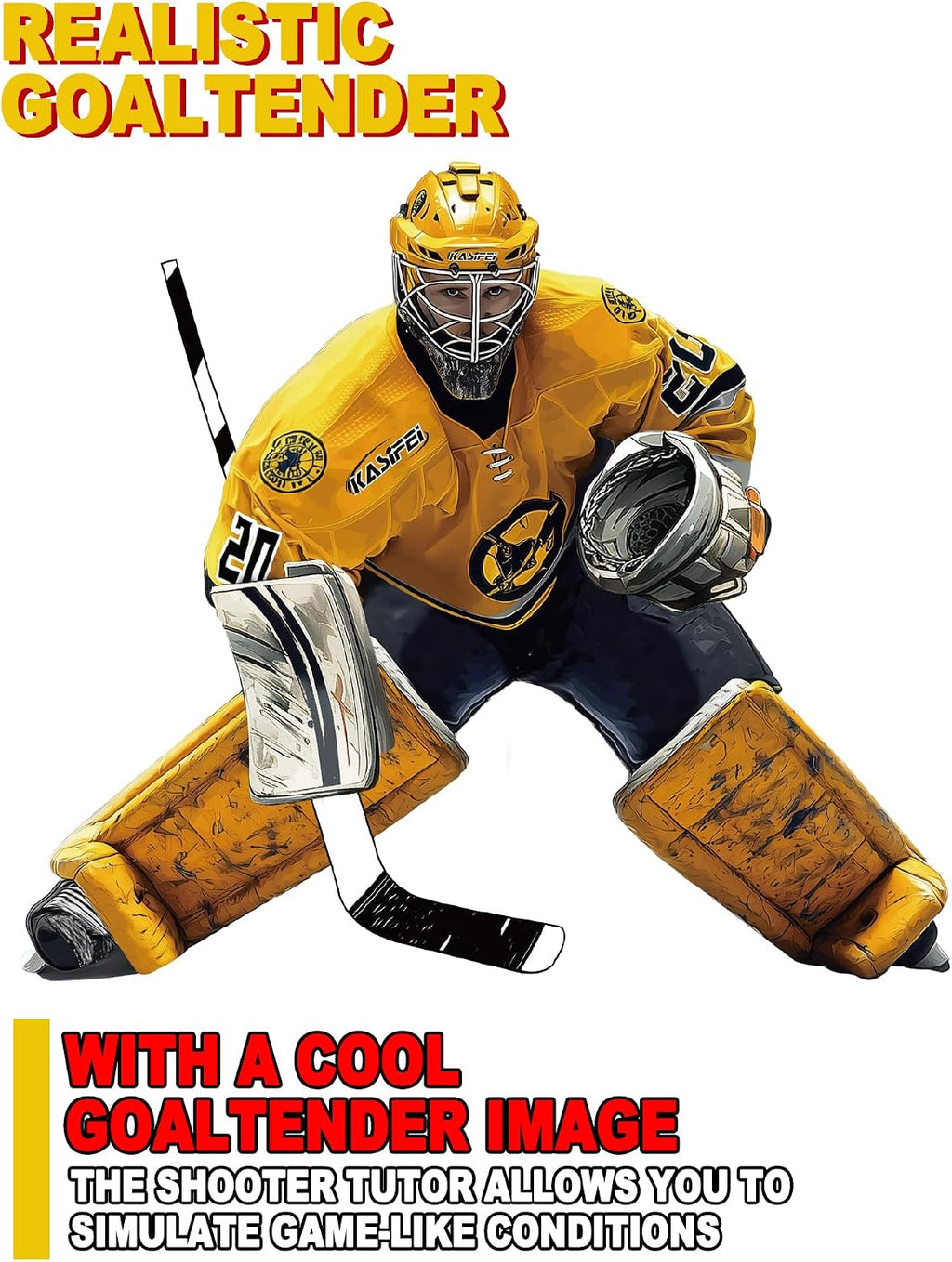 kasifei 6' x 4' Hockey Net Goalie Targets