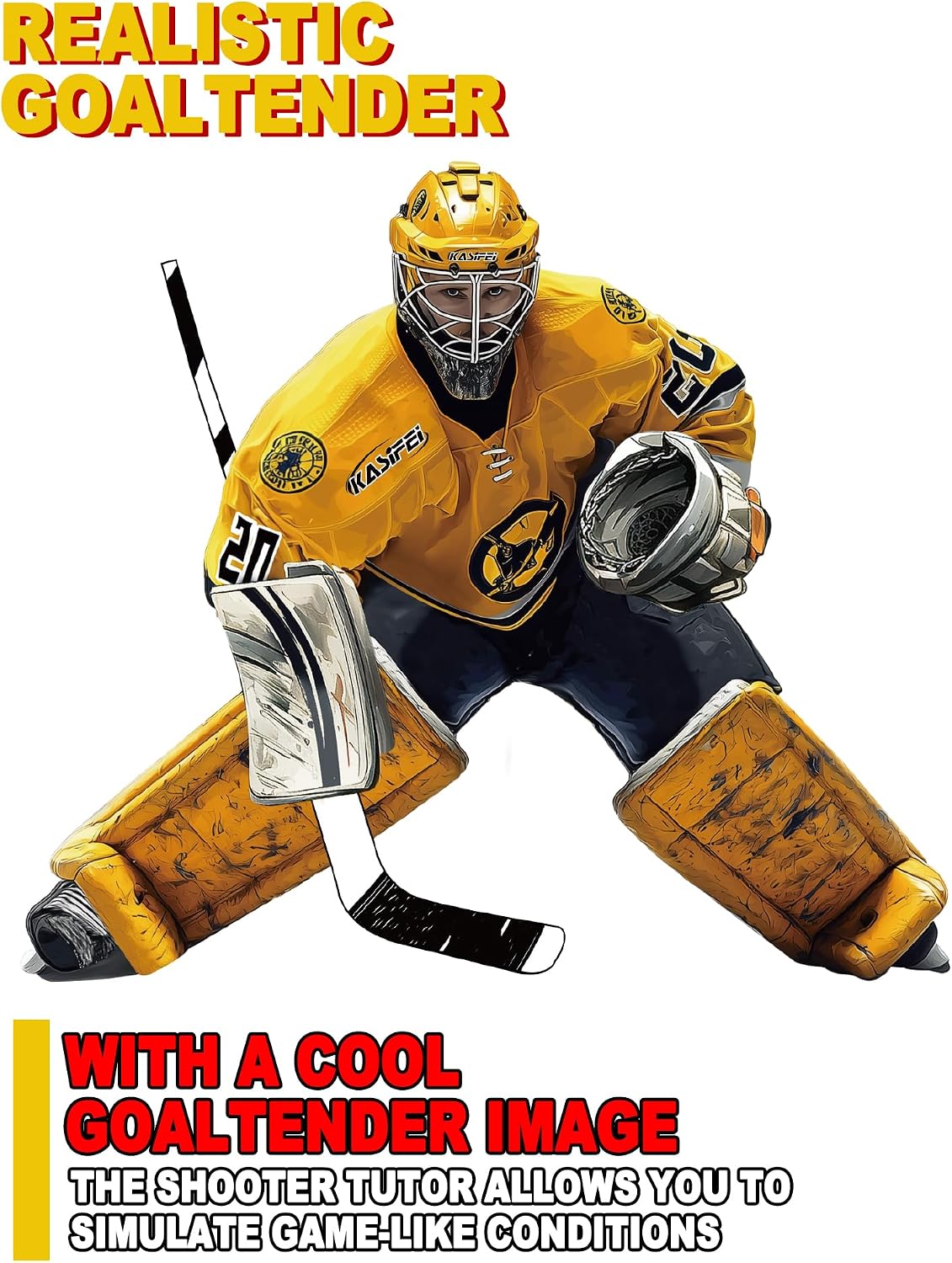 kasifei 6' x 4' Hockey Net Goalie Targets