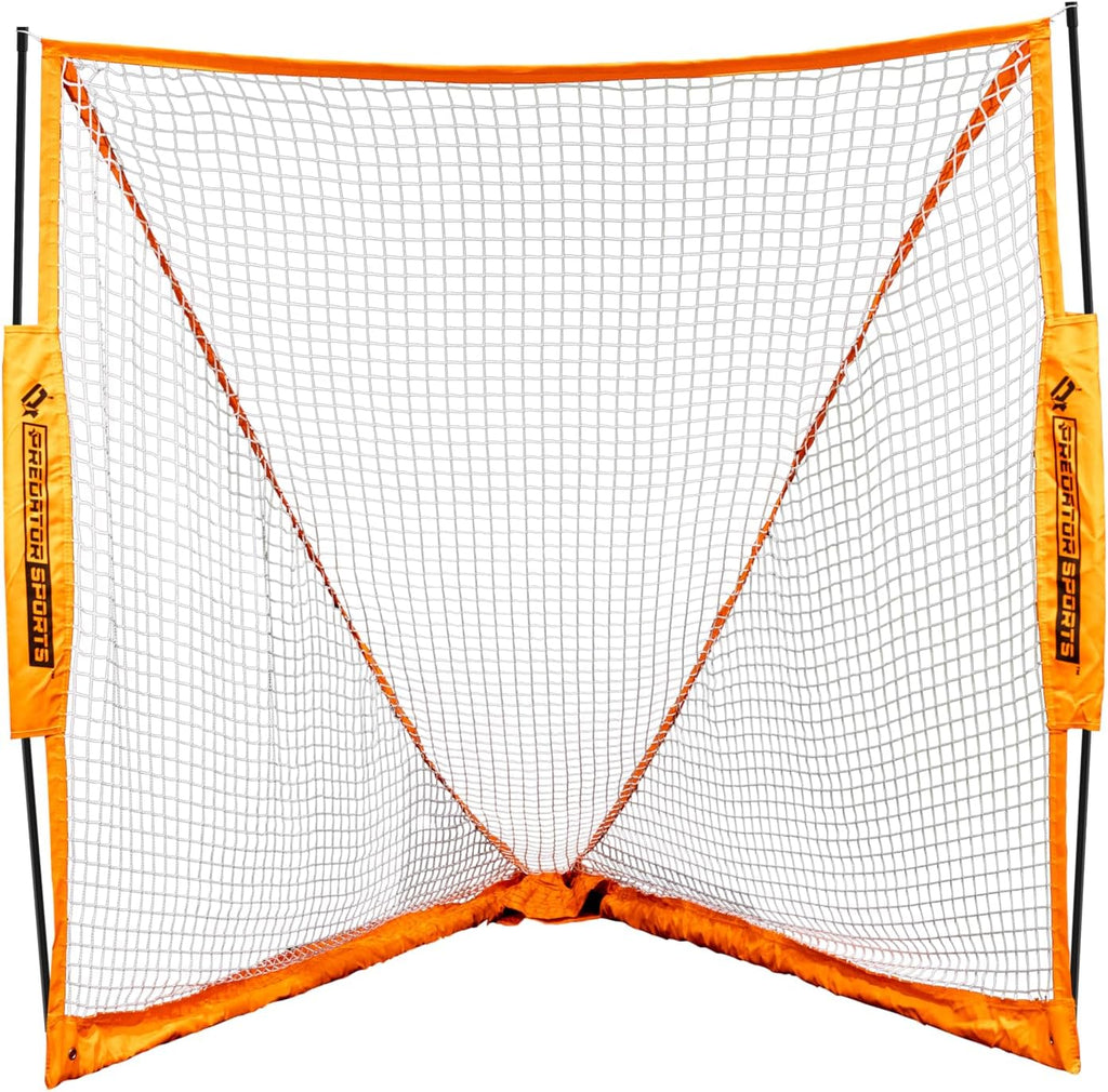 Predator Sports Portable Lacrosse Goal - 6x6x7 Lacrosse Net for Backyard - Pop-up Foldable Practice Lacrosse Goal - Includes Carry Bag - 24 lbs - Sets Up in 30-Seconds - Portable Lacrosse Goal