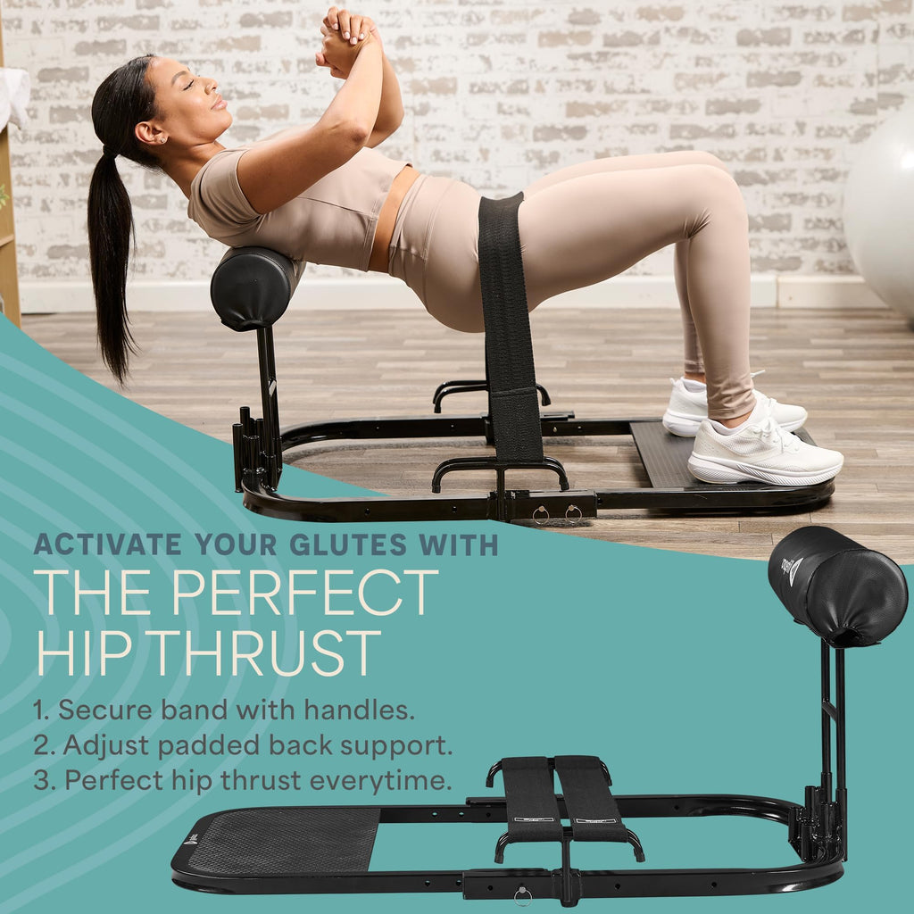 Lifepro GluteBlast Hip Thrust Machine â Foldable, Home Gym, 220 lb Cap