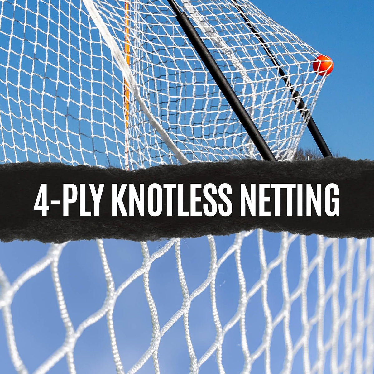 QuickPlay Ripshot Flexi Lacrosse Goal 6x6' - Regulation, Portable
