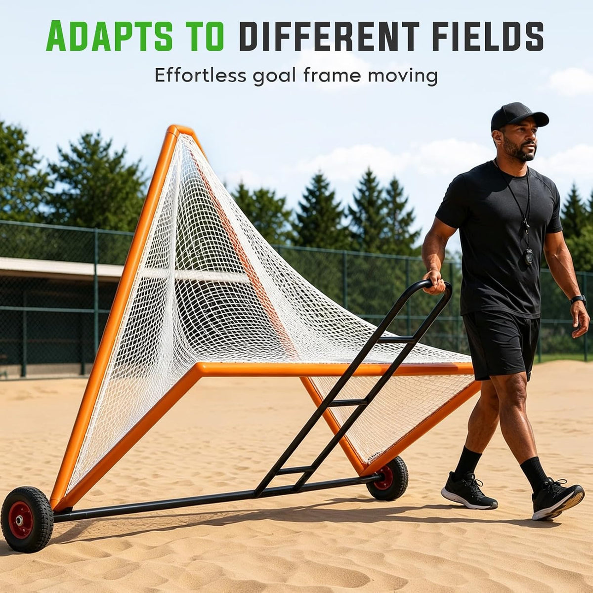 Field Hockey Goal Dolly Cart, Heavy Duty Goal Mover