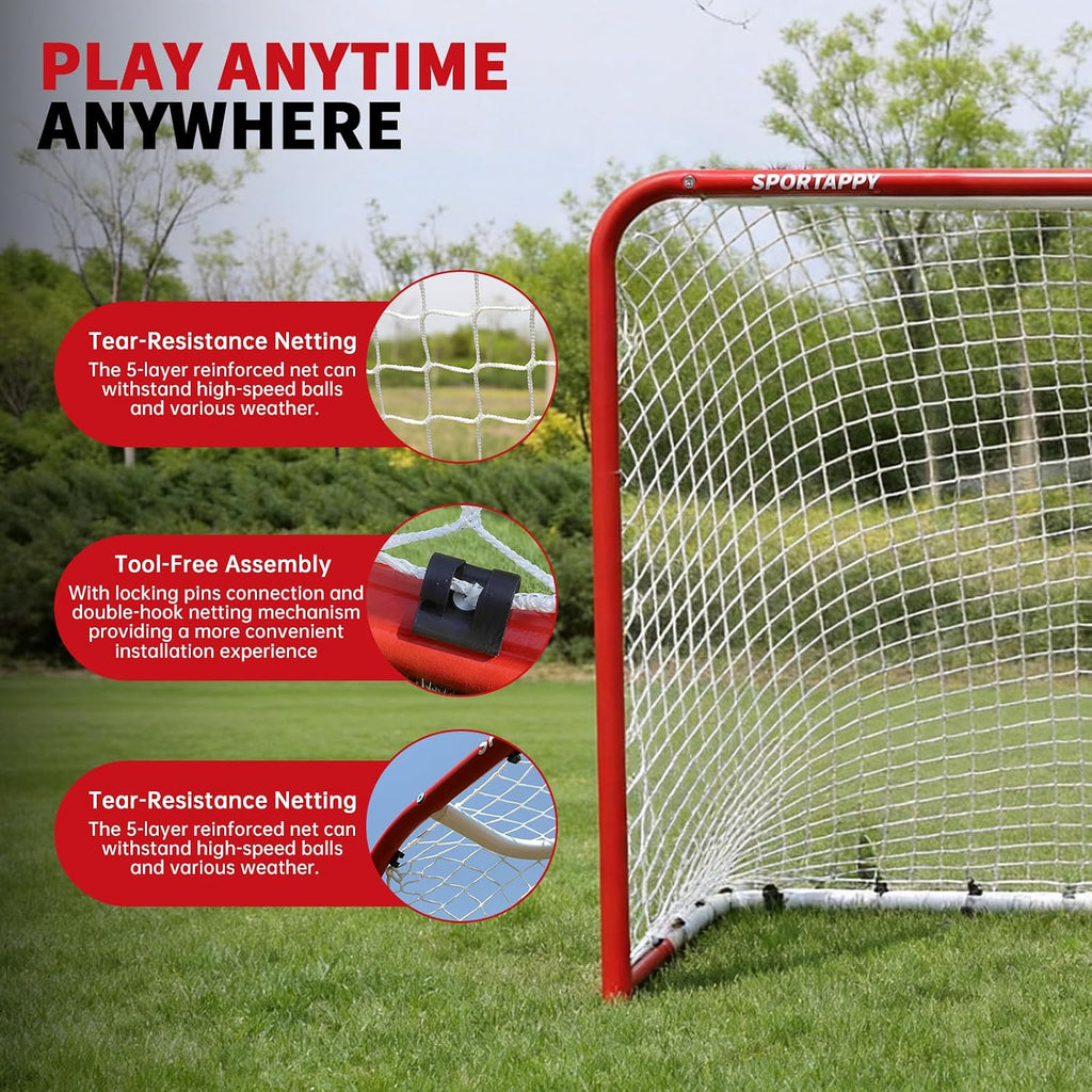 Hockey Goal 54x44, 72x48 Inch - Professional Ice Hockey Net