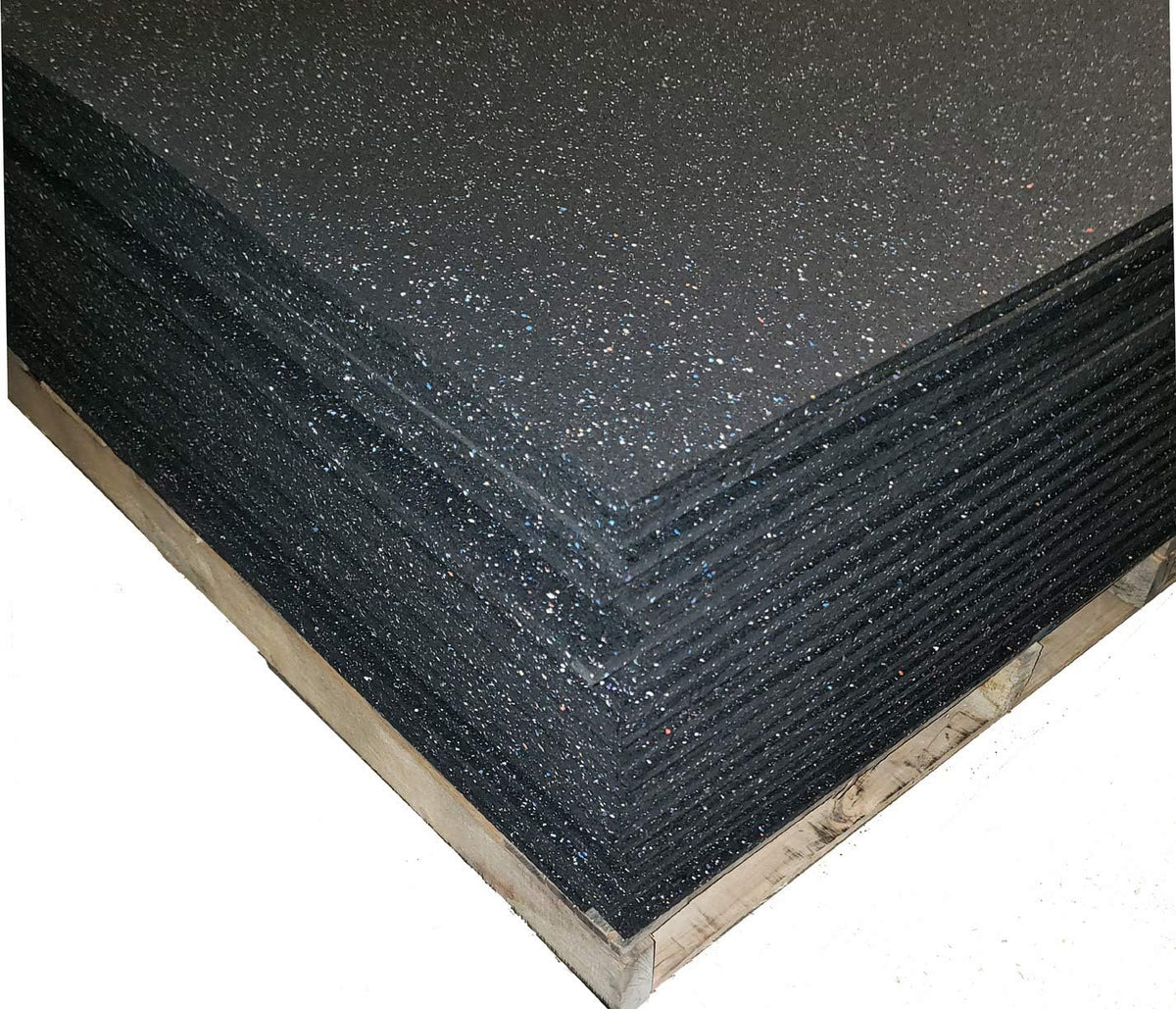 American Made Thick Rubber Gym Flooring 1/2" Thick 48" x 72" for Medium/Large Equipment