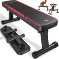 FLYBIRD Foldable Flat Weight Bench for Home Gym, 1000 lbs Capacity with Dual Locking for Strength Training, Easy Setup & Storage for Small Apartments, Lifting, Hip Thrust, Dumbbell Workout