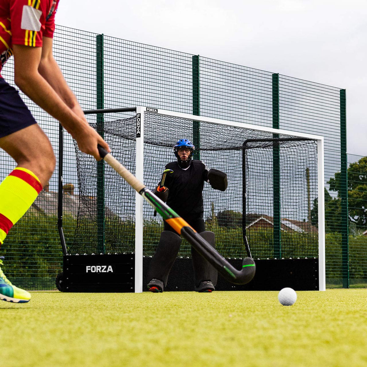 FORZA Championship Field Hockey Goal | FIH Regulation Size Hockey Goals - Suitable for Professional Matches