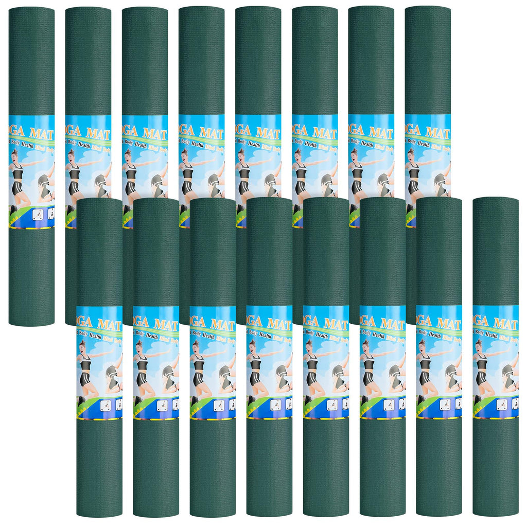 Funtery 3 mm Thin Yoga Mats Bulk, 68 x 24 in