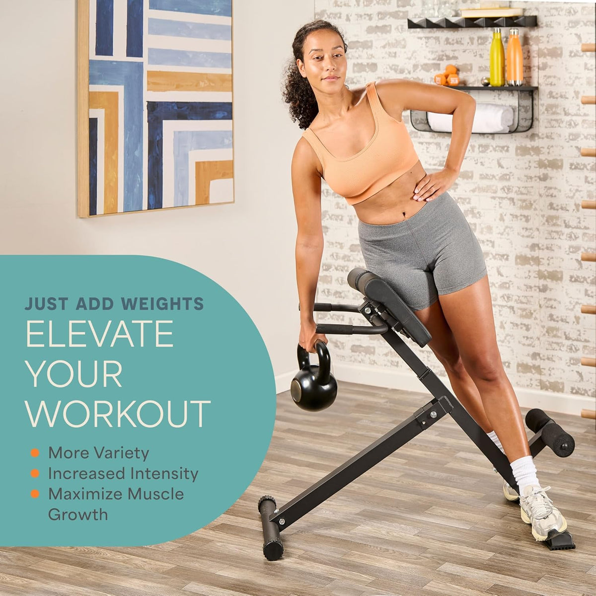 Lifepro SculptTrainer Roman Chair â 20+ Exercises, Foldable, 330 lb Cap