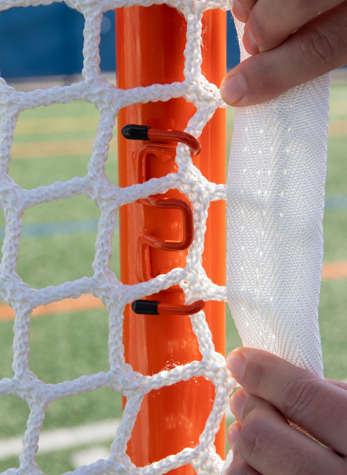 Velocity Quick Connect Lacrosse Goal in 6mm Black and White Net