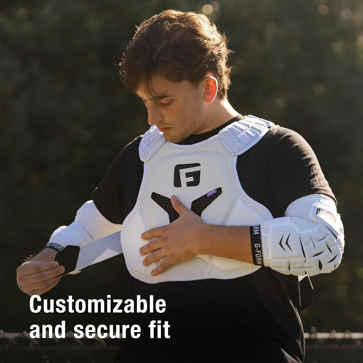 G-Form GFX800 Lacrosse Shoulder Liner - Comfortable & Flexible Shoulder, Back & Chest Guards - Lacrosse Shoulder Liner Pads for Protection