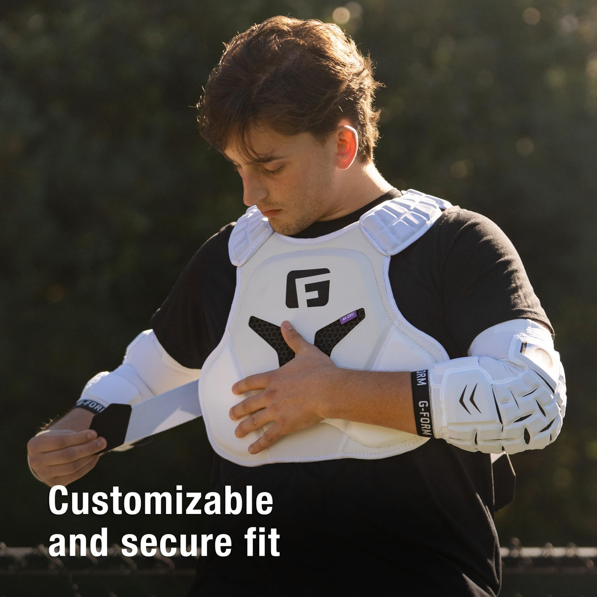 G-Form GFX800 Lacrosse Shoulder Liner - Comfortable & Flexible Shoulder, Back & Chest Guards - Lacrosse Shoulder Liner Pads for Protection