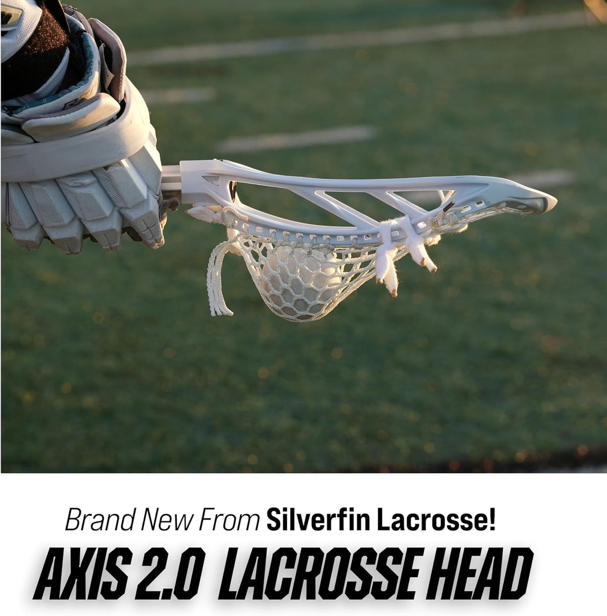 Silverfin Mens Complete Lacrosse Stick with Mesh Pocket | Youth Lacrosse Stick: Smooth, Lightweight & Durable with Sturdy Construction | Kids Lacrosse Sticks
