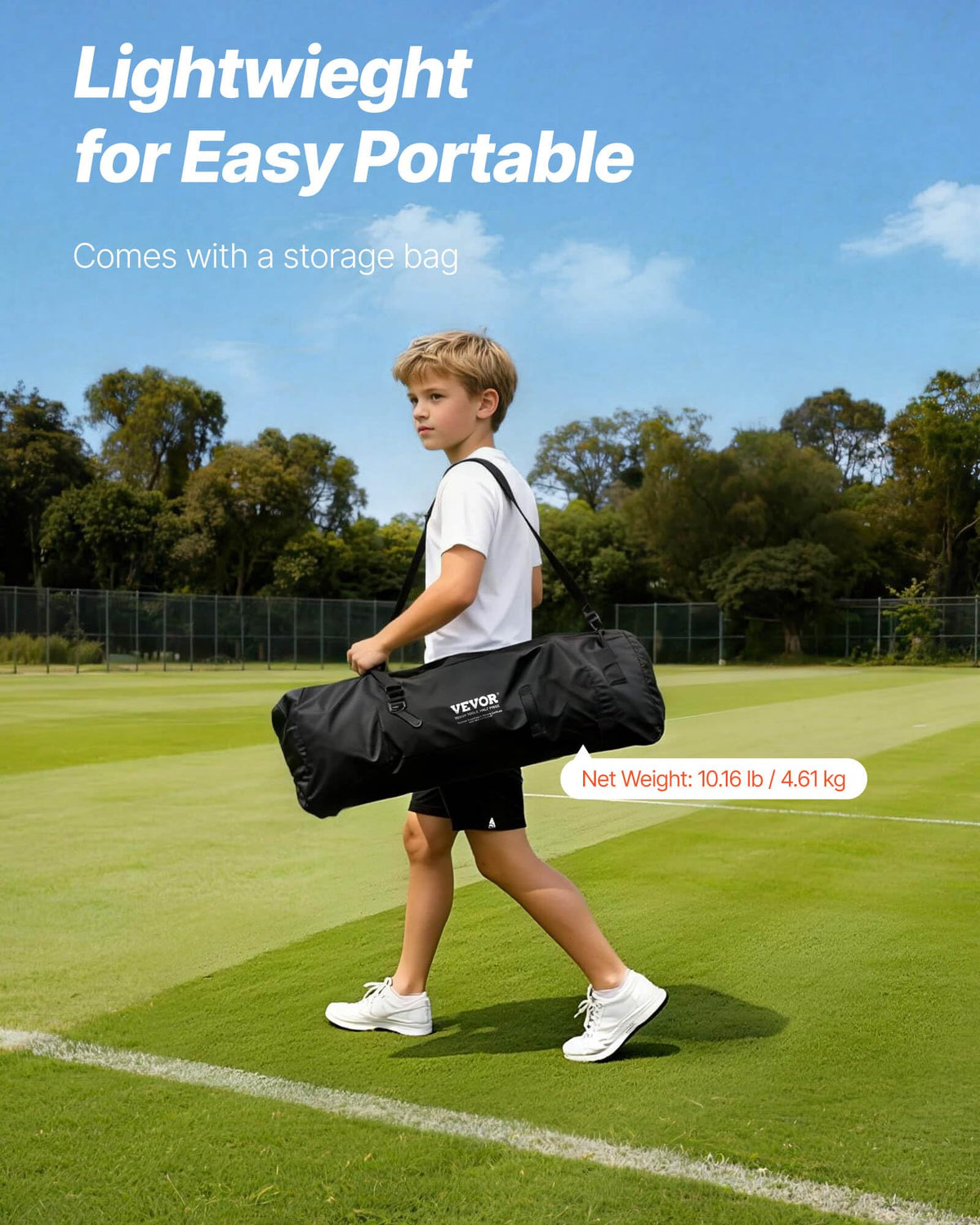 VEVOR Lacrosse Goal,Complete Portable Lacrosse Net Training Accessory Set