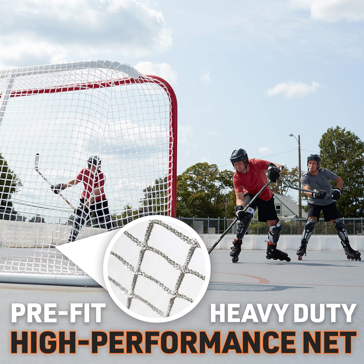 Franklin Sports NHL Steel Street + Roller Hockey Goal Set