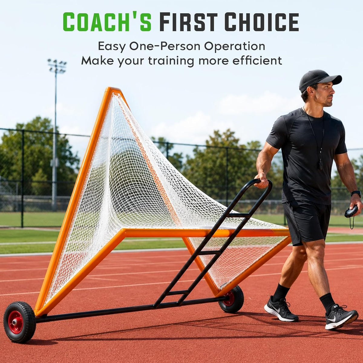 Field Hockey Goal Dolly Cart, Heavy Duty Goal Mover