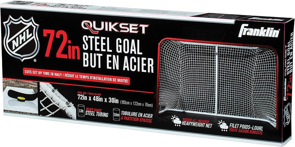 Franklin Sports NHL Quikset Steel Hockey Goal - 72"