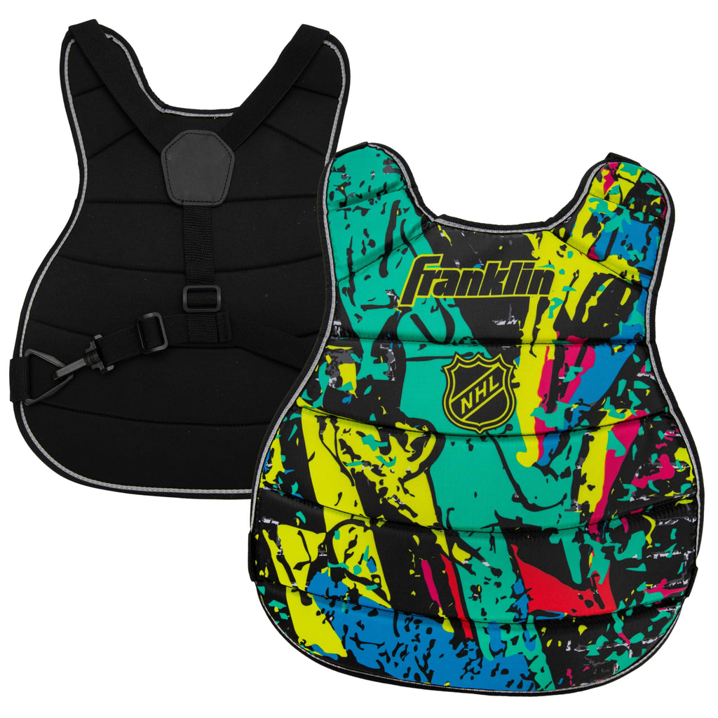 Franklin Sports NHL Kids Street Hockey Goalie Pads Set - Kids Hockey Training Equipment - Includes Block Pad, Catch Glove, and Goalie Pads
