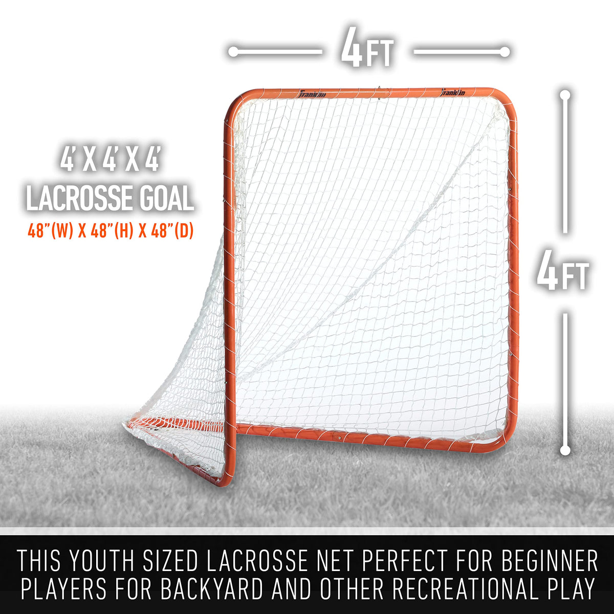 Franklin Sports Franklin Sports Backyard Lacrosse Goal - Kids + Adult Lacrosse Training Net - Lacrosse Training Equipment - Perfect for Youth + Adult Training