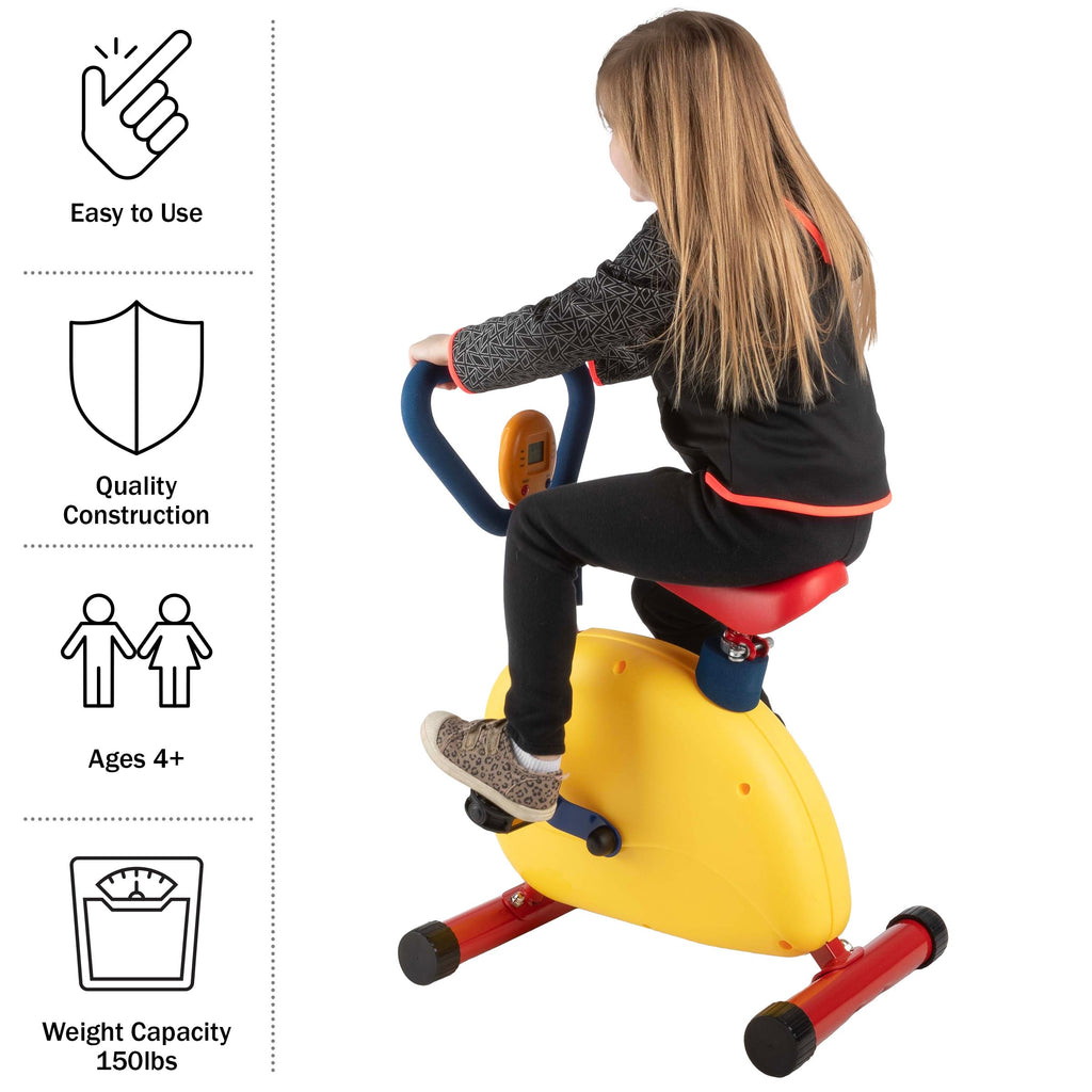 Hey! Play! Kids Exercise Equipment Collection: Strength Training, Cardio, Endurance, and Active Play Essentials - Kids Weight Bench Set