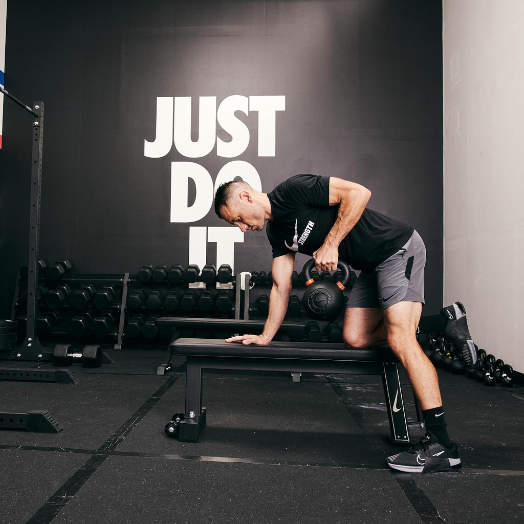 Nike Rolling Flat Weight Bench - Black