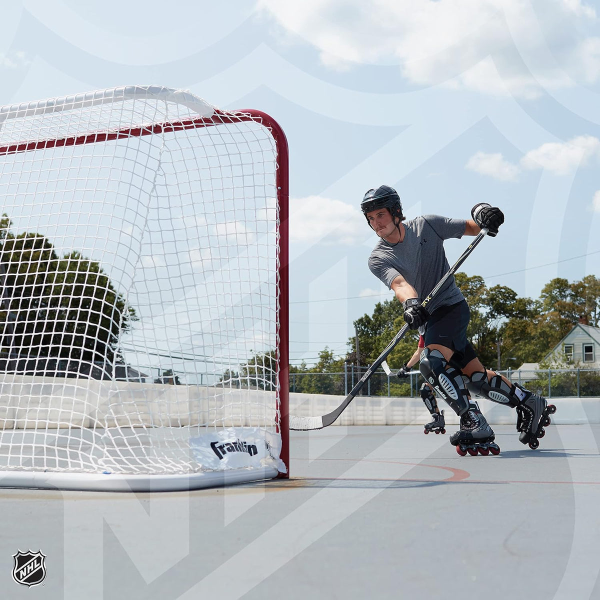 Franklin Sports NHL Steel Street + Roller Hockey Goal Set