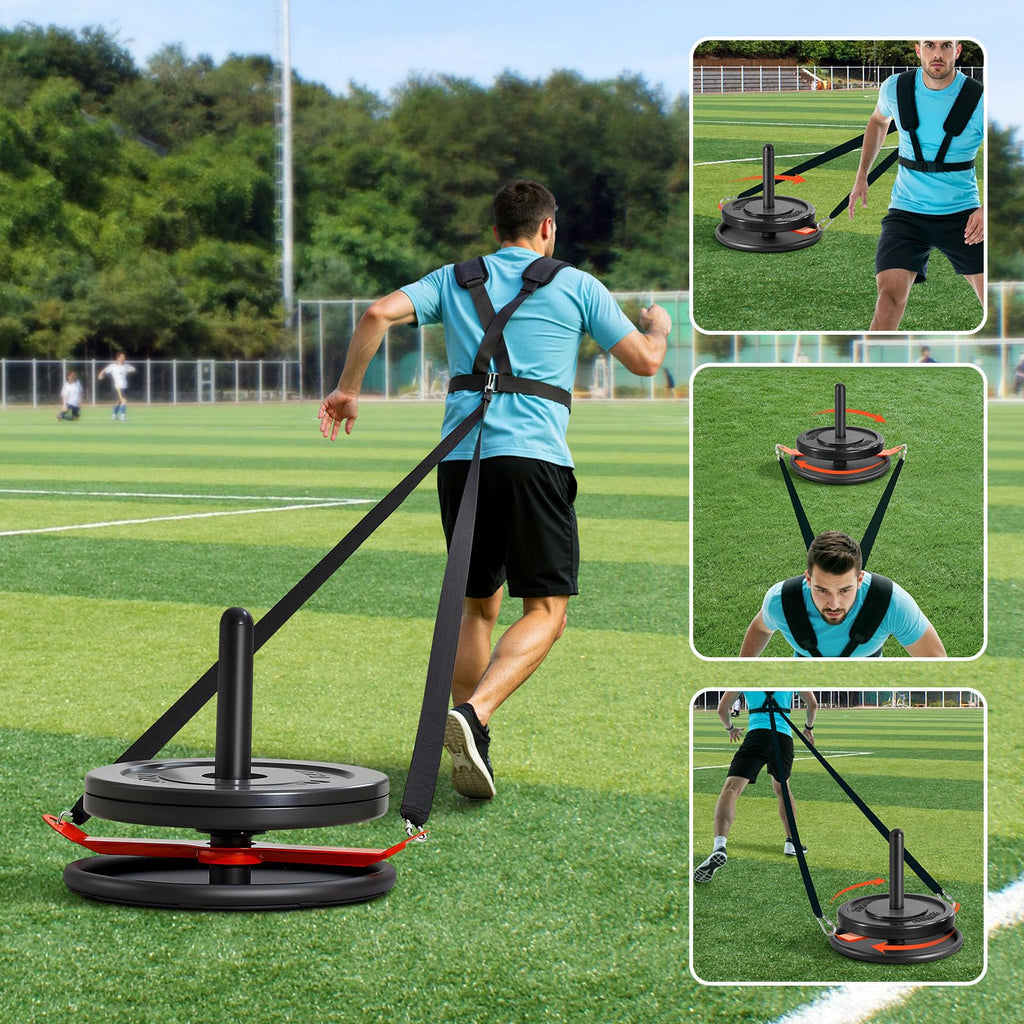 VEVOR Weight Sled,Workout Sled for Push-Pull Running & Strength Training