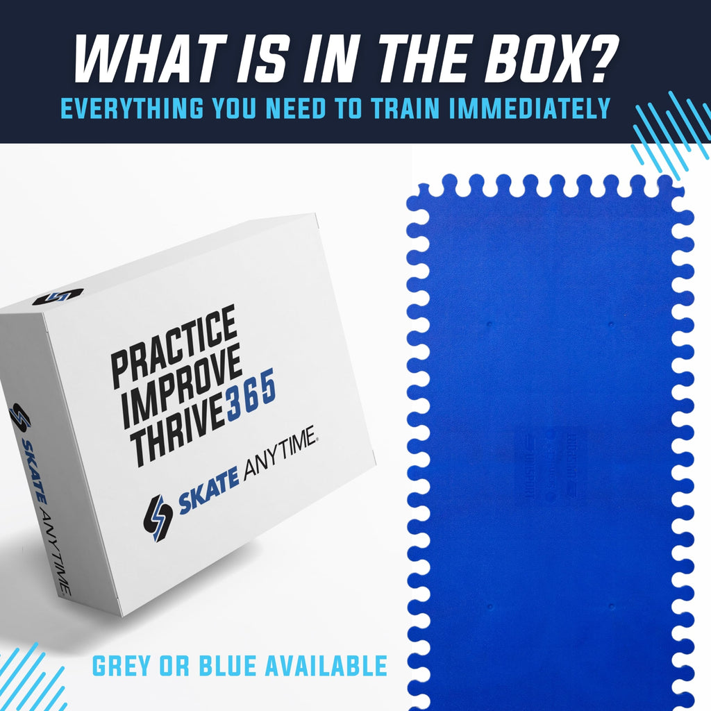 Skate Anytime Precision Dryland Hockey Tiles â Expandable Off-Ice Hockey Training Zones for Stickhandling, Passing & Shooting
