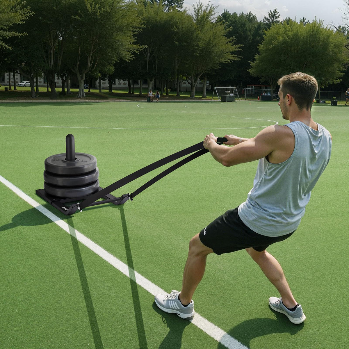 VEVOR Weight Sled,Workout Sled for Push-Pull Running & Strength Training