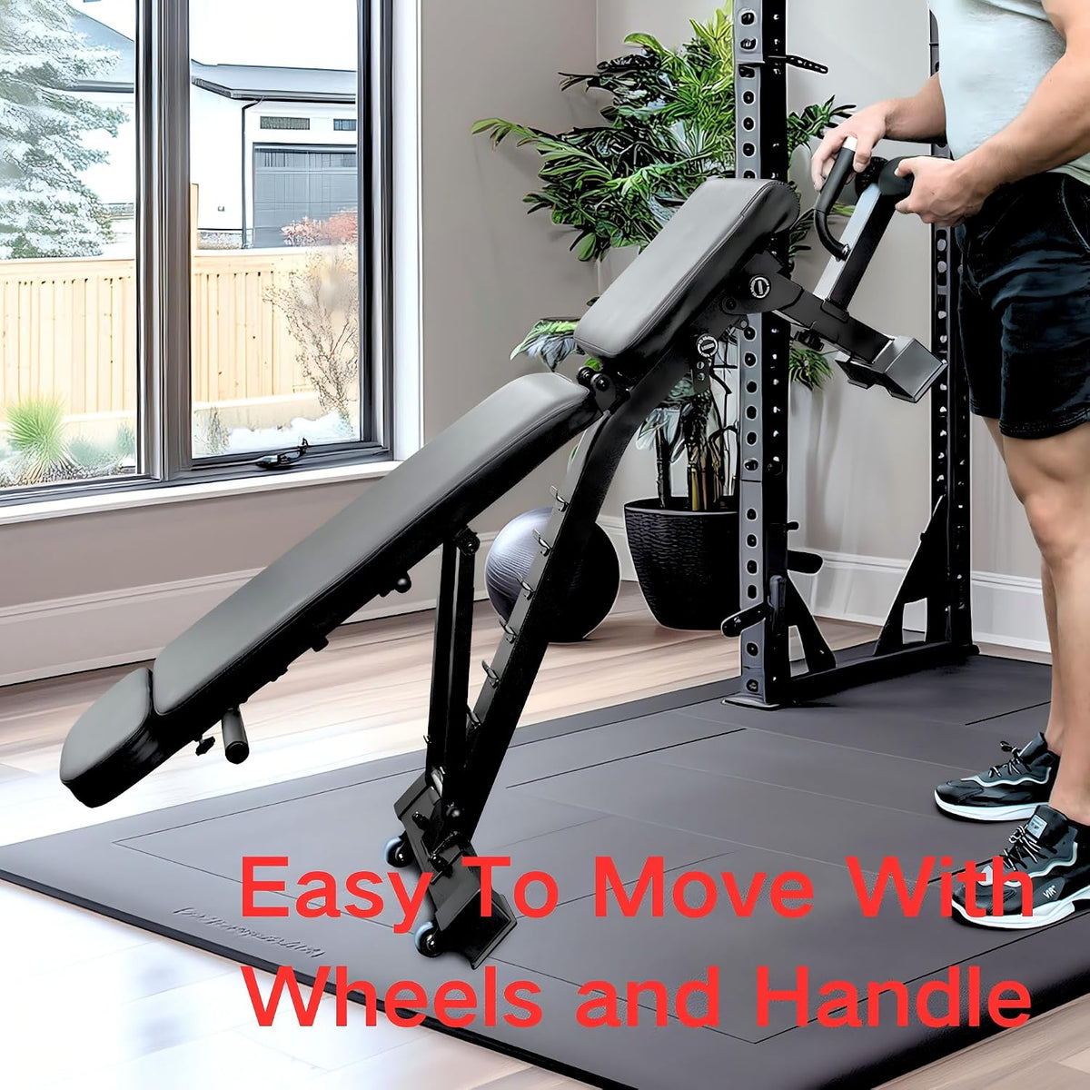 YOUTEN 1300 LB Weight Bench With Headrest Heavy Capacity | 9-4-4 90Â° Adjustable Incline Decline Exercise Chair for Home Gym More Stable and Durable | Foldable Training Lifting Bench | Dragon Flag Handle for Abdominal Arm Workout 2025 New Version