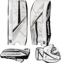 Franklin Sports NHL Kids Street Hockey Goalie Pads Set - Kids Hockey Training Equipment - Includes Block Pad, Catch Glove, and Goalie Pads