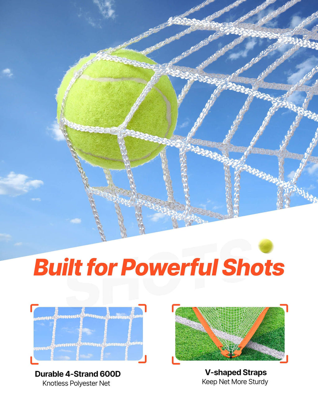 VEVOR Lacrosse Goal,Complete Portable Lacrosse Net Training Accessory Set
