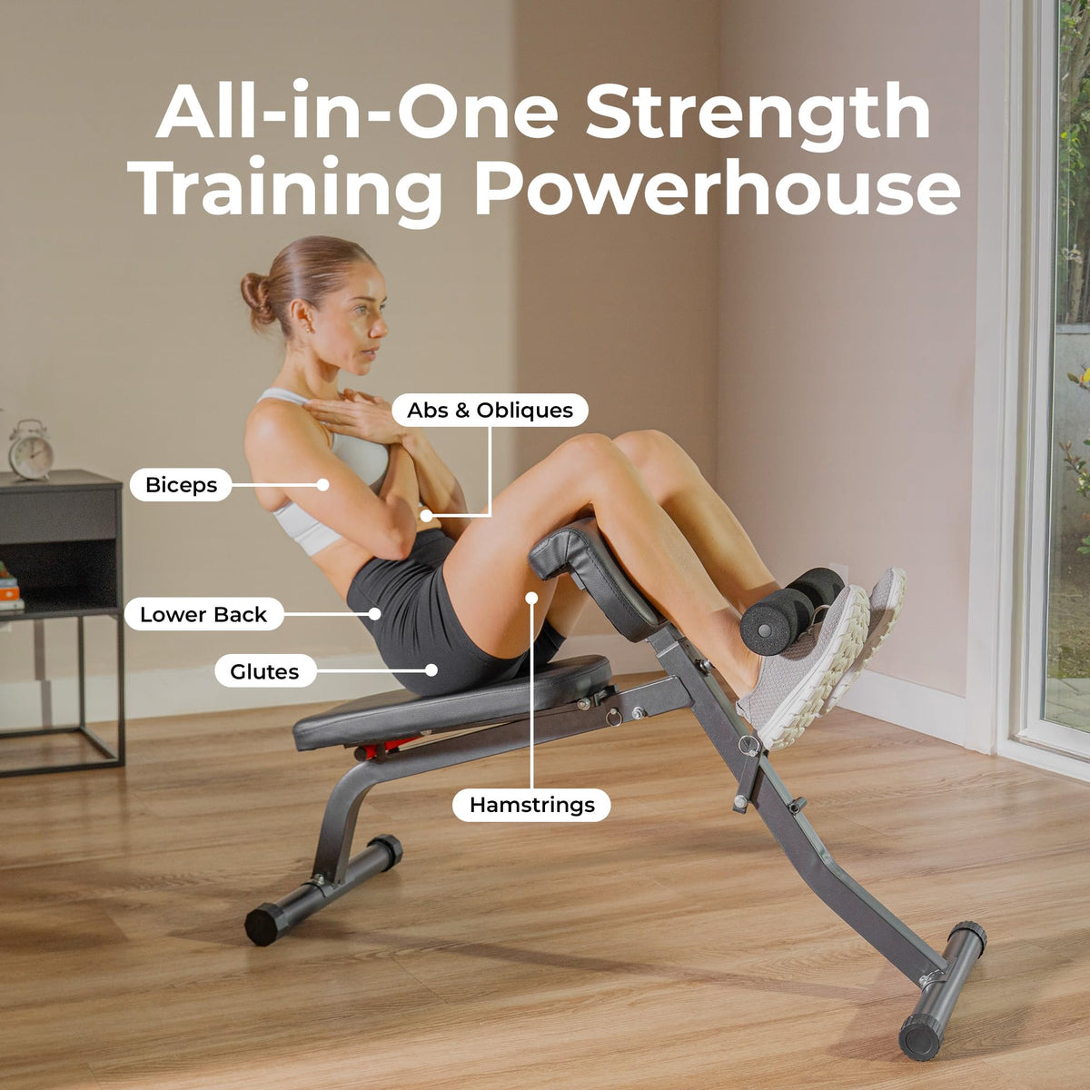 Sunny Health & Fitness Multi-Function Roman Chair