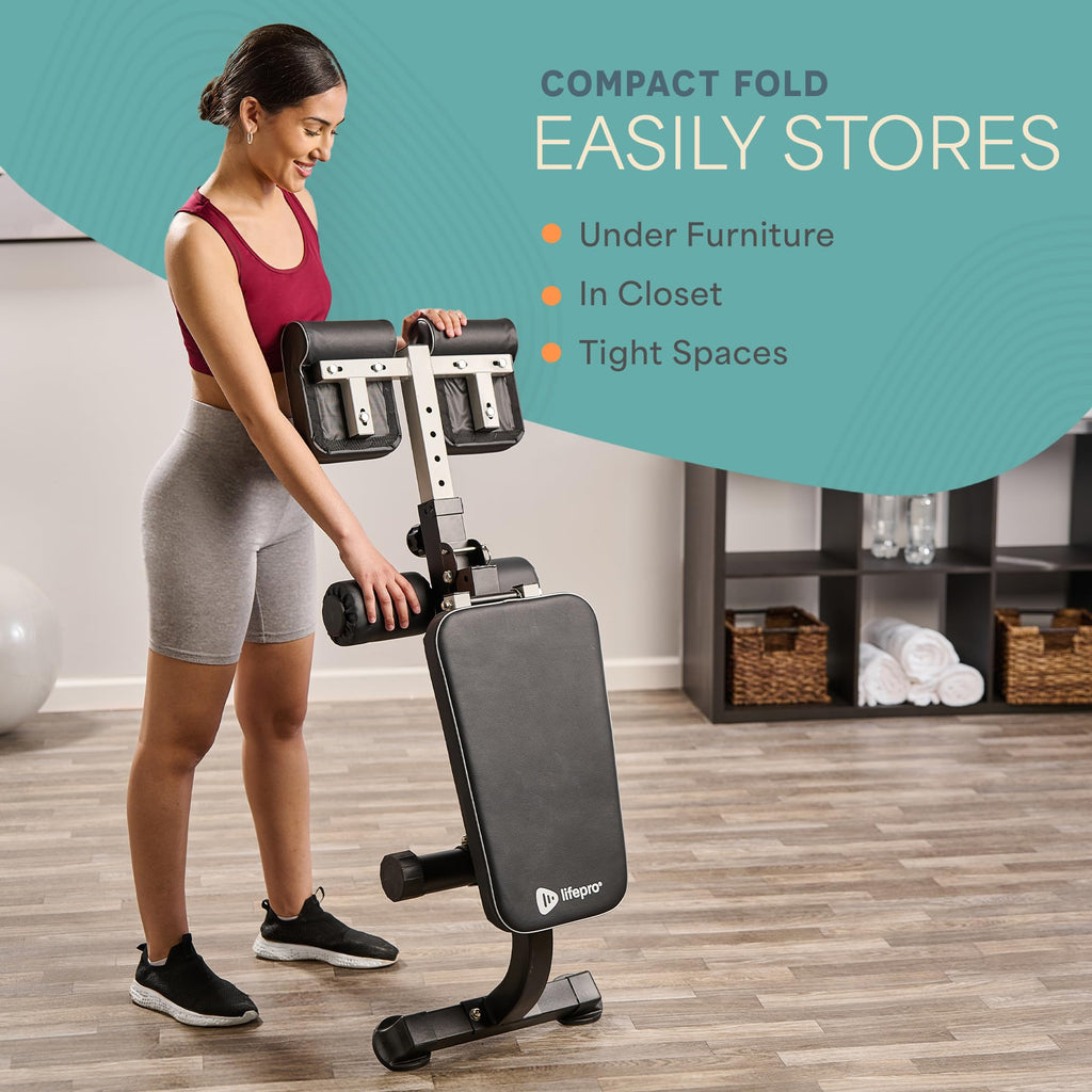 Lifepro SculptTrainer Roman Chair â 20+ Exercises, Foldable, 330 lb Cap
