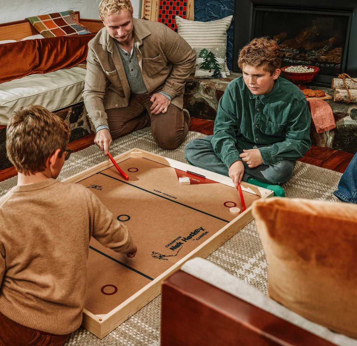 Carrom Champion Nok Hockey Game (Standard Size) â Wooden Board Games for Adults & Children â Indoor and Outdoor Games for Family â Sports Board Games