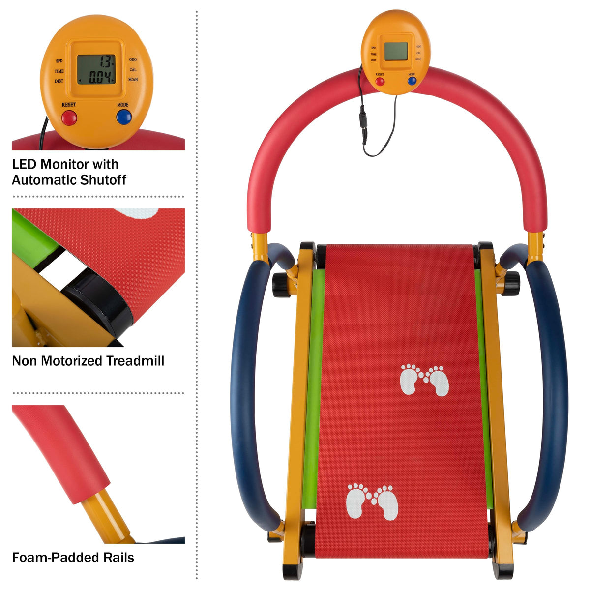 Hey! Play! Kids Exercise Equipment Collection: Strength Training, Cardio, Endurance, and Active Play Essentials - Kids Weight Bench Set