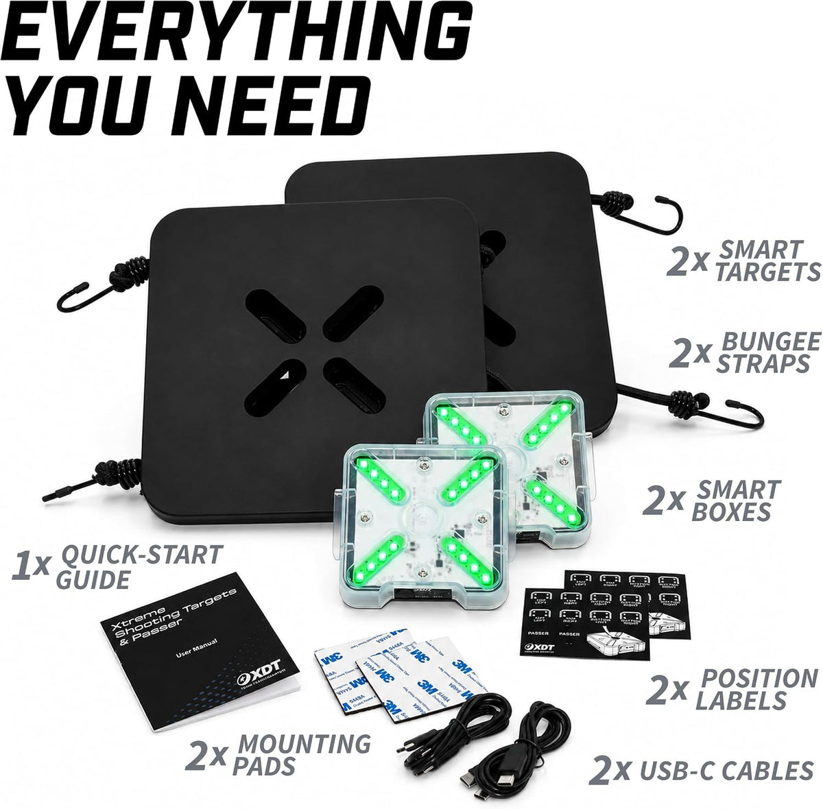 XDT Xtreme Hockey Shooting Targets 2-Pack â App Compatible Smart Shooting Targets â Corner Goal Trainer for Accuracy & Precision â Heavy-Duty Durable Design â Fits Standard 72â Hockey Nets