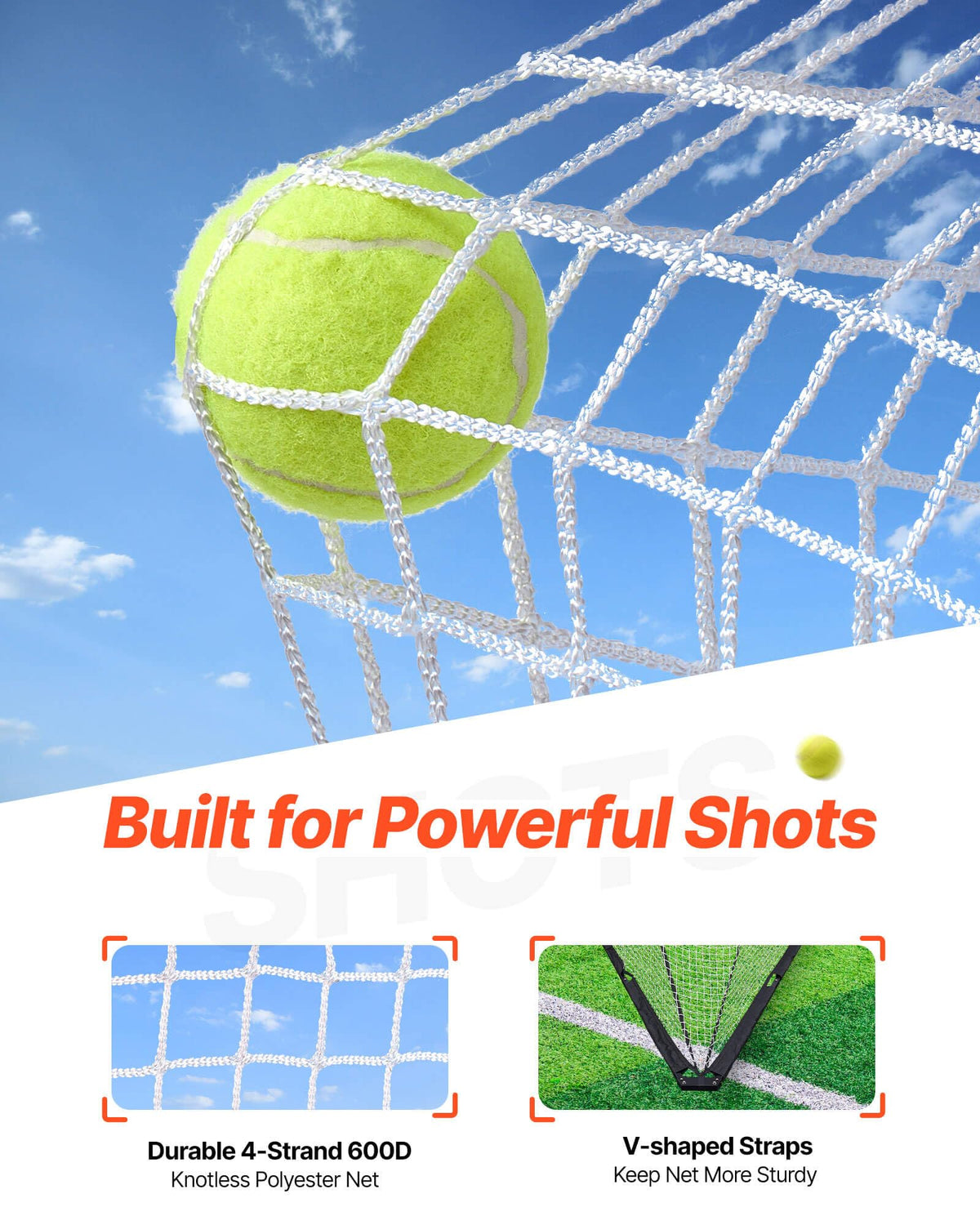 VEVOR Lacrosse Goal,Complete Portable Lacrosse Net Training Accessory Set